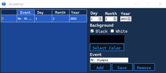 Event Editor