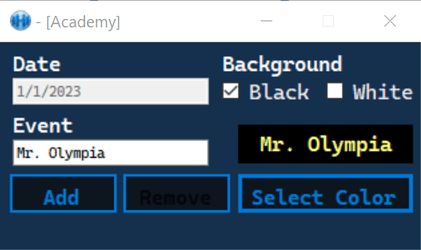 Event Add