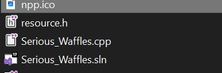 .icon file besides .sln file